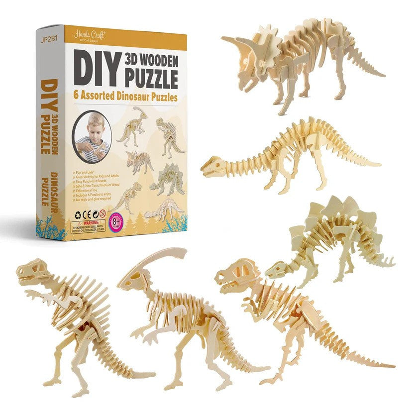 3D Classic Wooden Puzzle Bundle | Dinosaurs