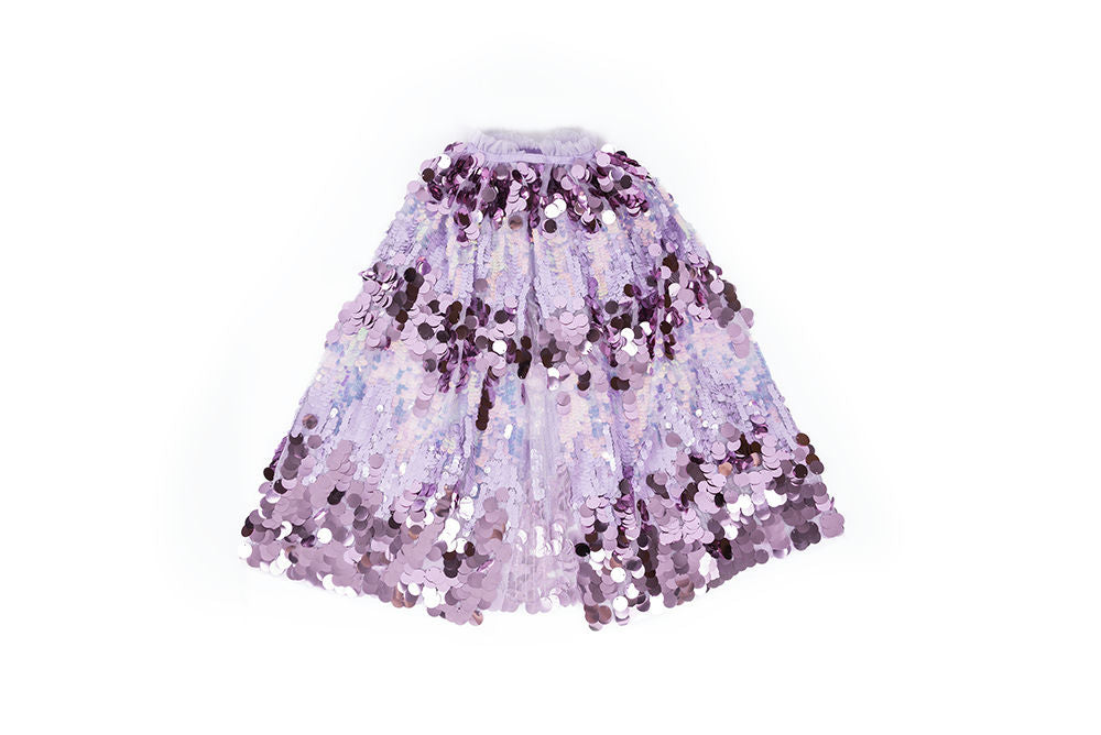 5th Avenue Purple Pailette Cape, Size 4/6