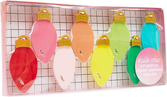 Acrylic Light Bulb Garland