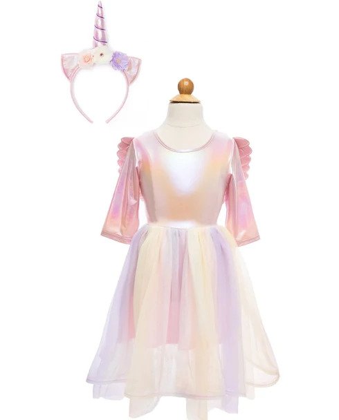 Alicorn Dress with Wings and Headband - Size 5/6