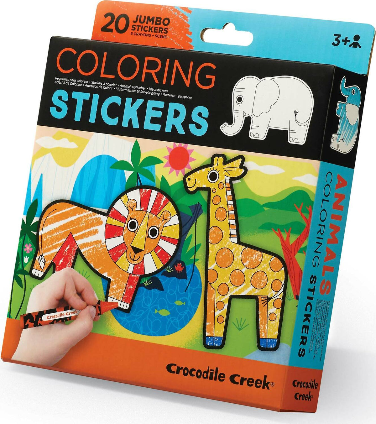 Animal Coloring Sticker Set