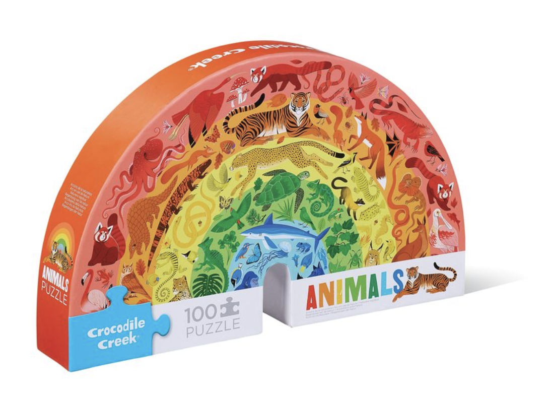 Animals Rainbow-Shaped 100 pc Puzzle
