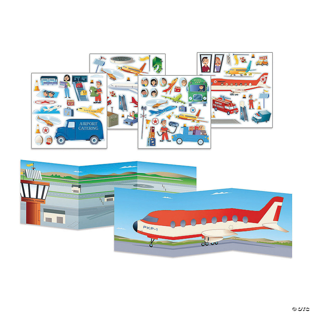 At The Airport Reusable Sticker Tote