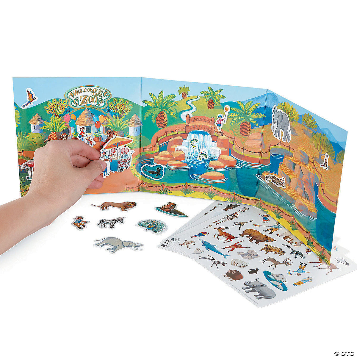 At The Zoo Reusable Sticker Tote