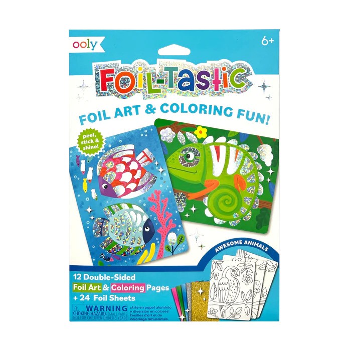 Awesome Animals Foil-tastic Foil Art & Coloring