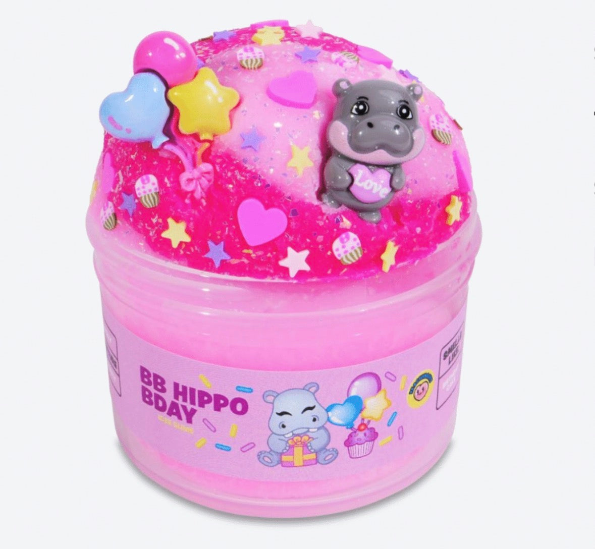 BB Hippo Bday Peachybbies Icee Slime
