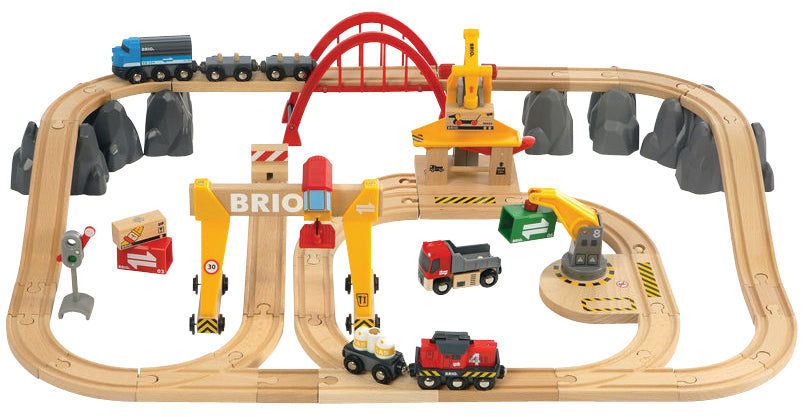 BRIO Cargo Railroad Deluxe Set