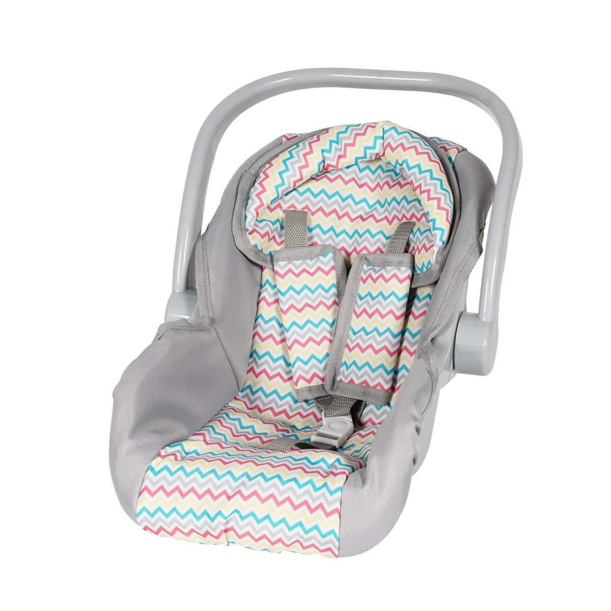 Baby Doll Car Seat Carrier - Rainbow Zig Zag