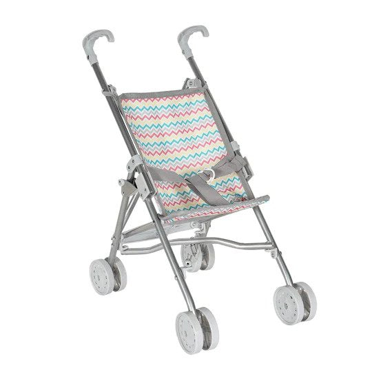 Baby Doll Mini Stroller - Zig Zag Rainbow