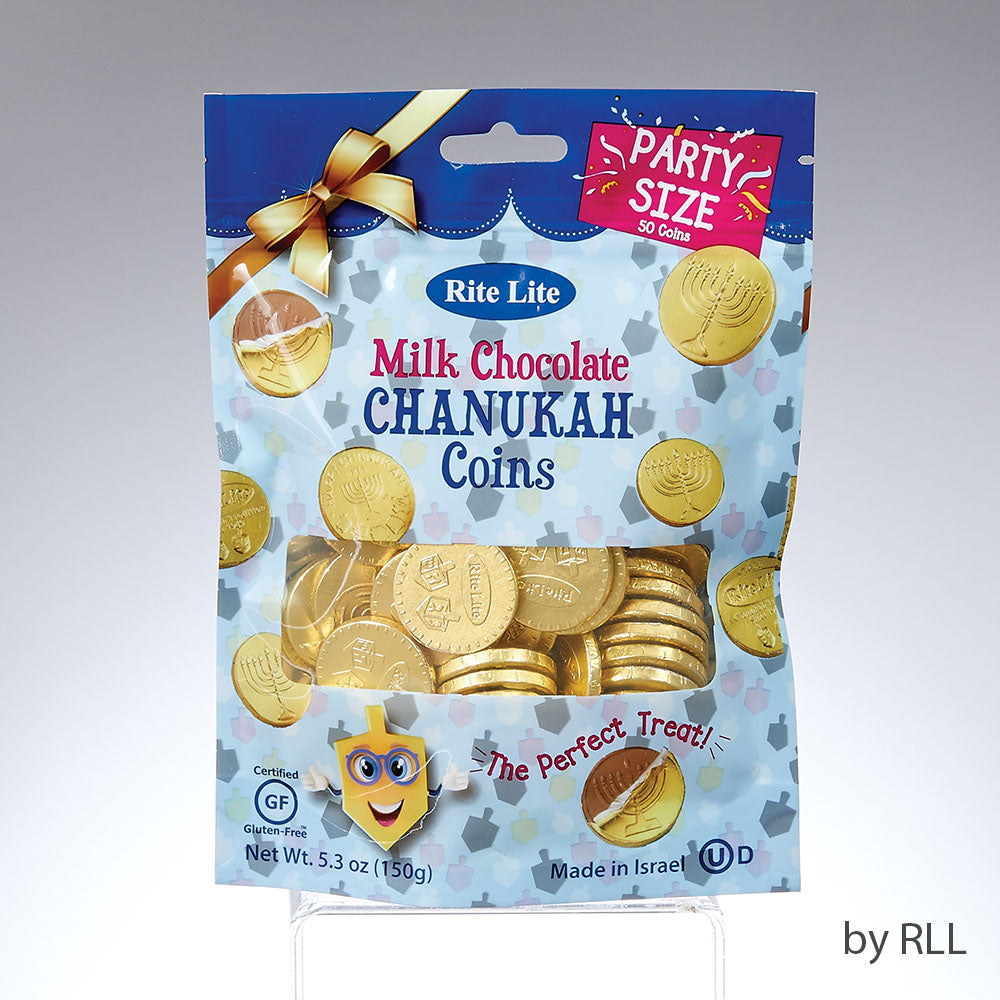 Bag of Milk Chocolate Chanukah Gelt Coins