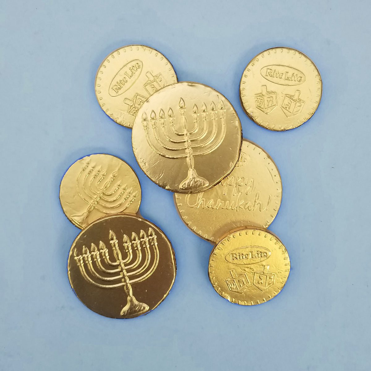 Bag of Milk Chocolate Chanukah Gelt Coins