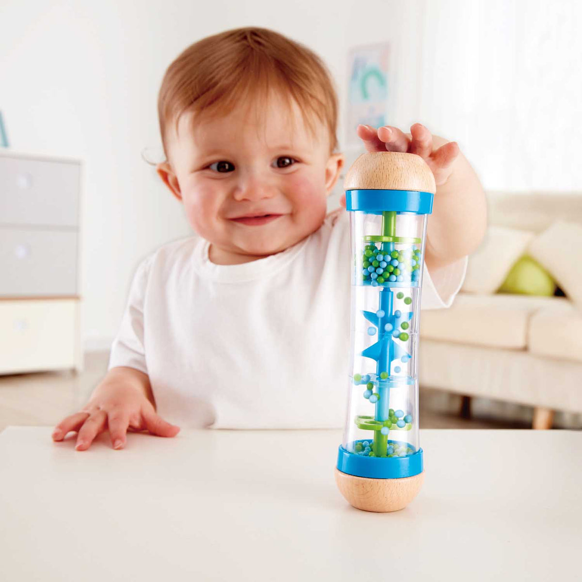 Blue Beaded Raindrops Music Tumbler