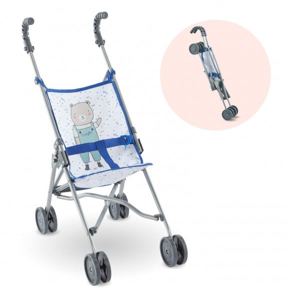 Blue Bear Umbrella Doll Stroller