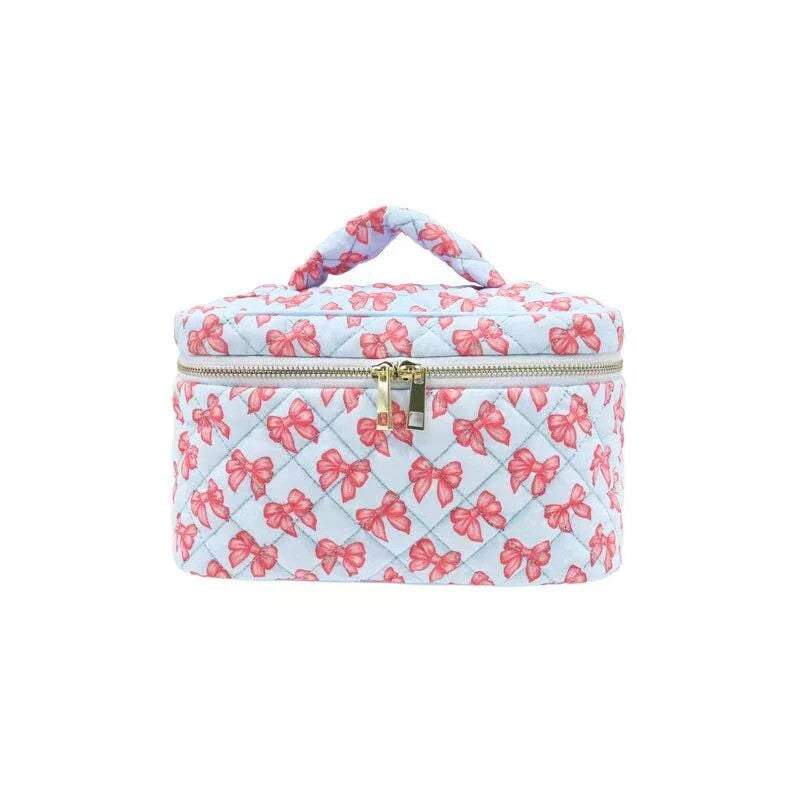 Blue Bow Vanity Bag