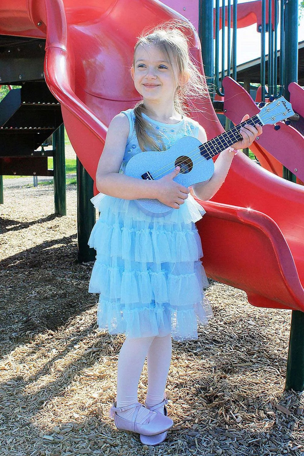 Blue Glitter Ukulele