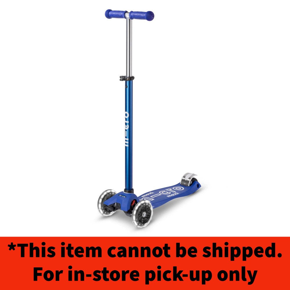 Blue/White Micro Maxi Deluxe LED Scooter