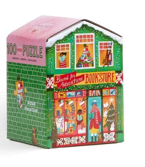 Bookstore Christmas Market 100pc Puzzle