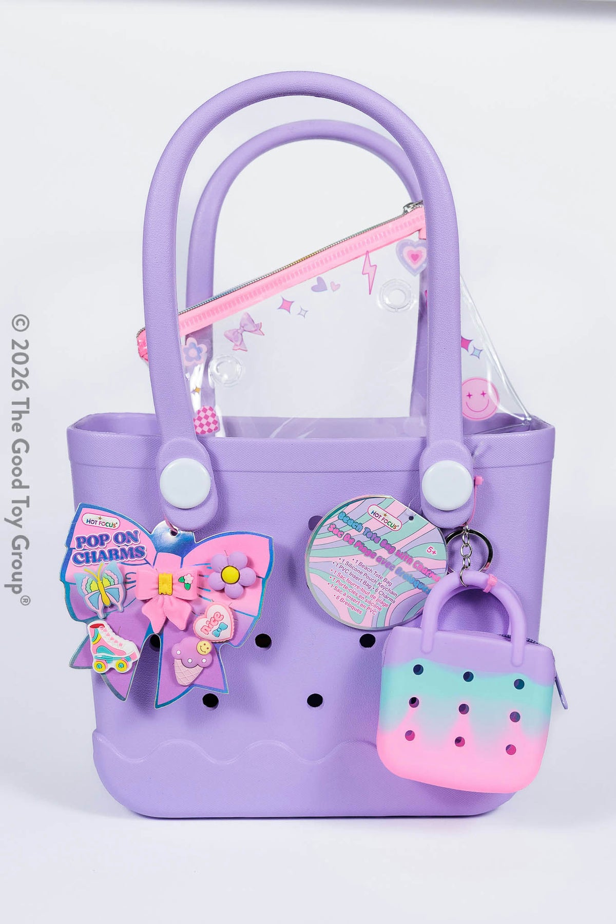 Bowtiful Beach Tote Bag with Charms