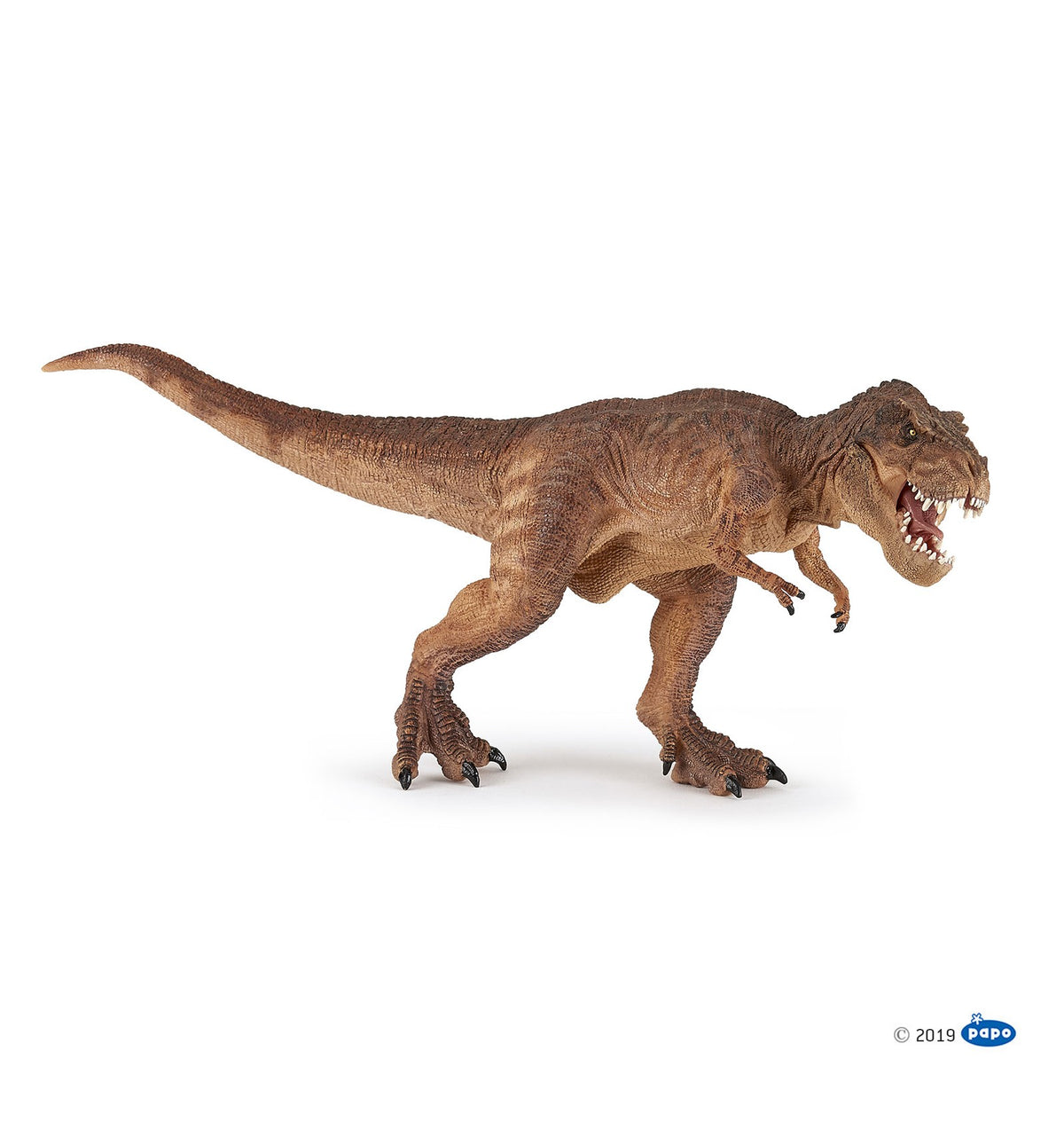 Brown T-Rex Running Figurine