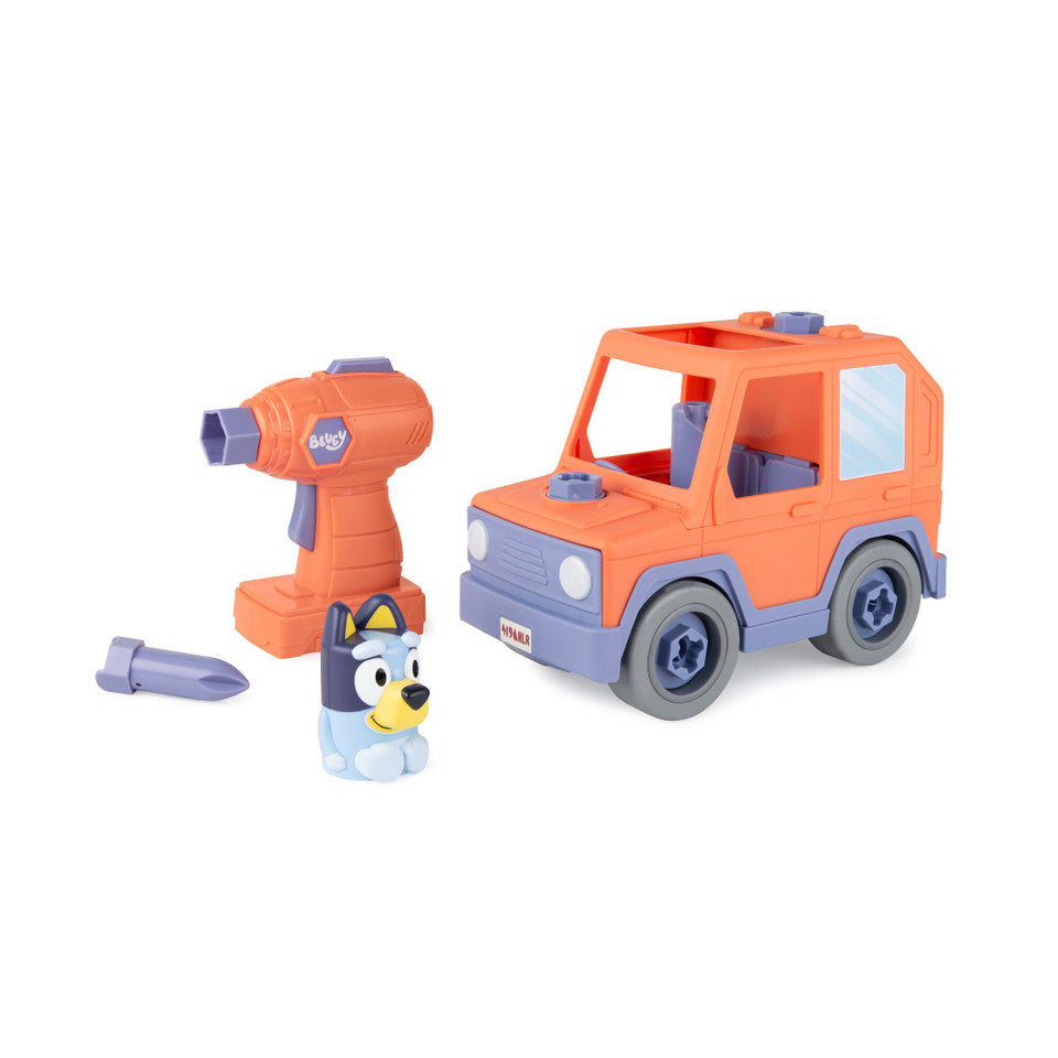 Build-A-Buddy Bluey Motorized Car with Drill