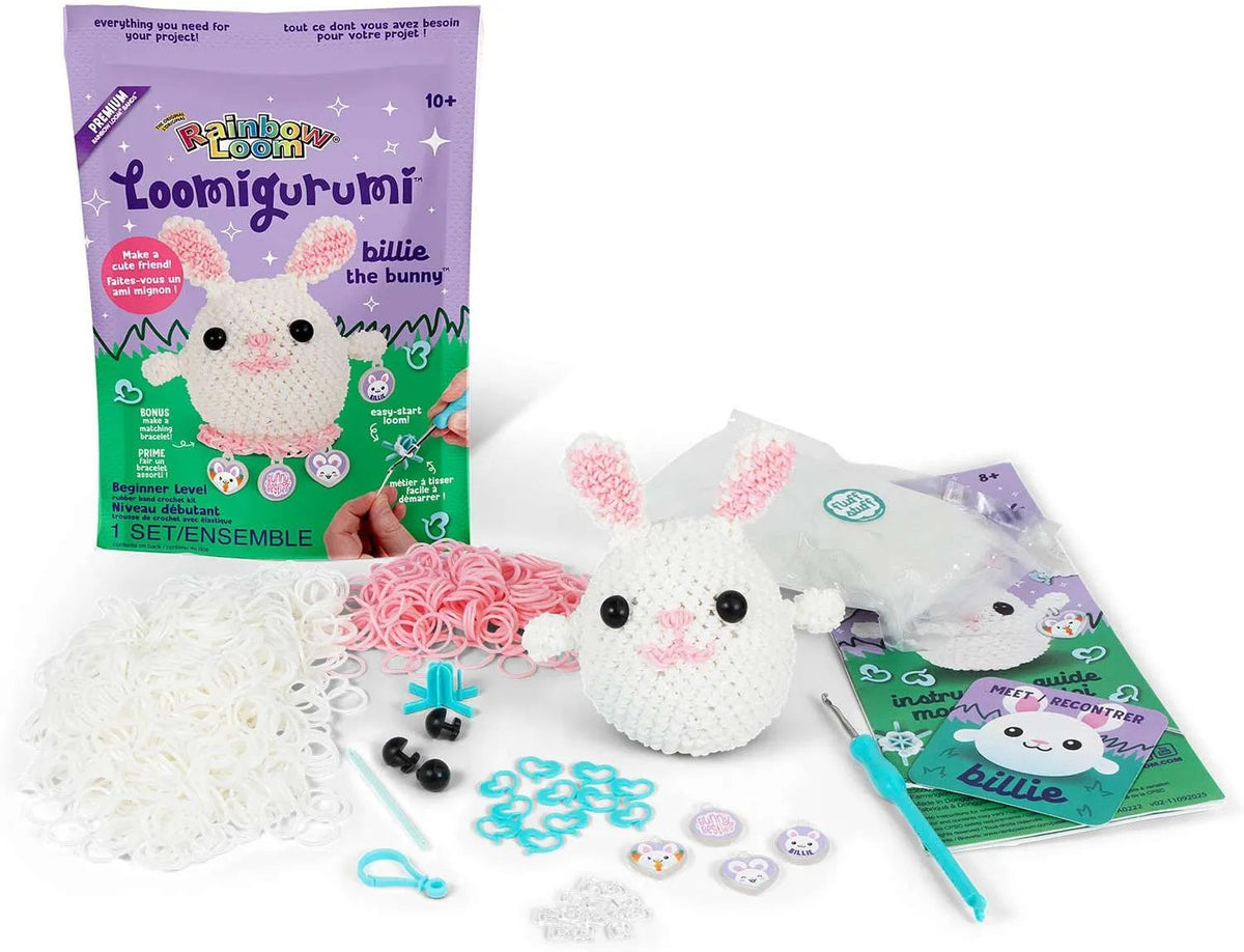 Bunny Rainbow Loom Loomigurumi Rubber Band Crochet Kit
