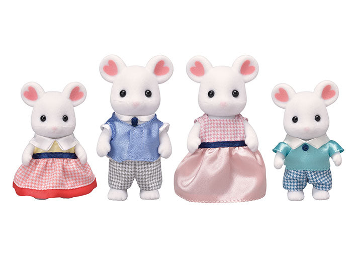 Calico Critter Marshmallow Mouse Family