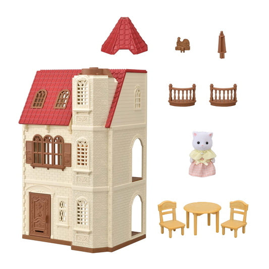 Calico Critter Red Roof Tower Home