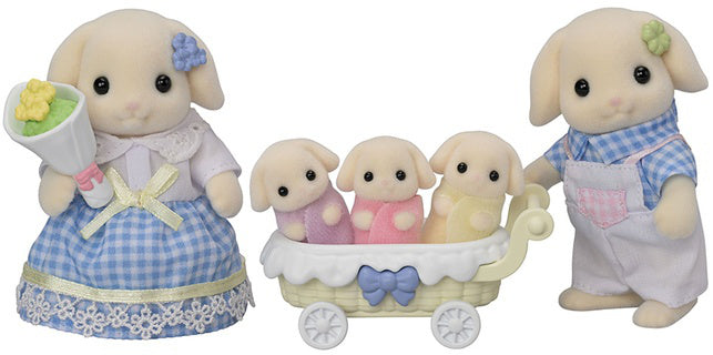 Calico Critters Flora Rabbit Family