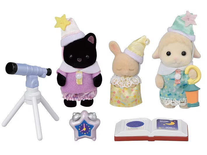 Calico Critters Nursery Friends Sleepover Party Trio