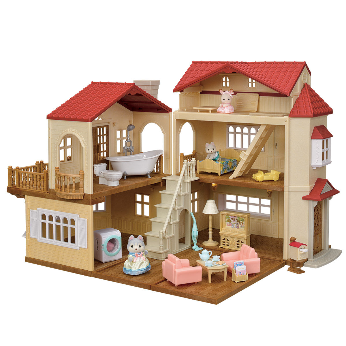 Calico Critters Red Roof Country Home Gift Set-Secret Attic Playroom