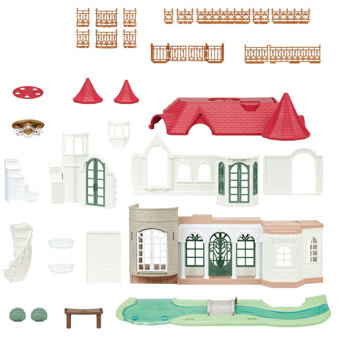 Calico Critters Red Roof Riverside Manor