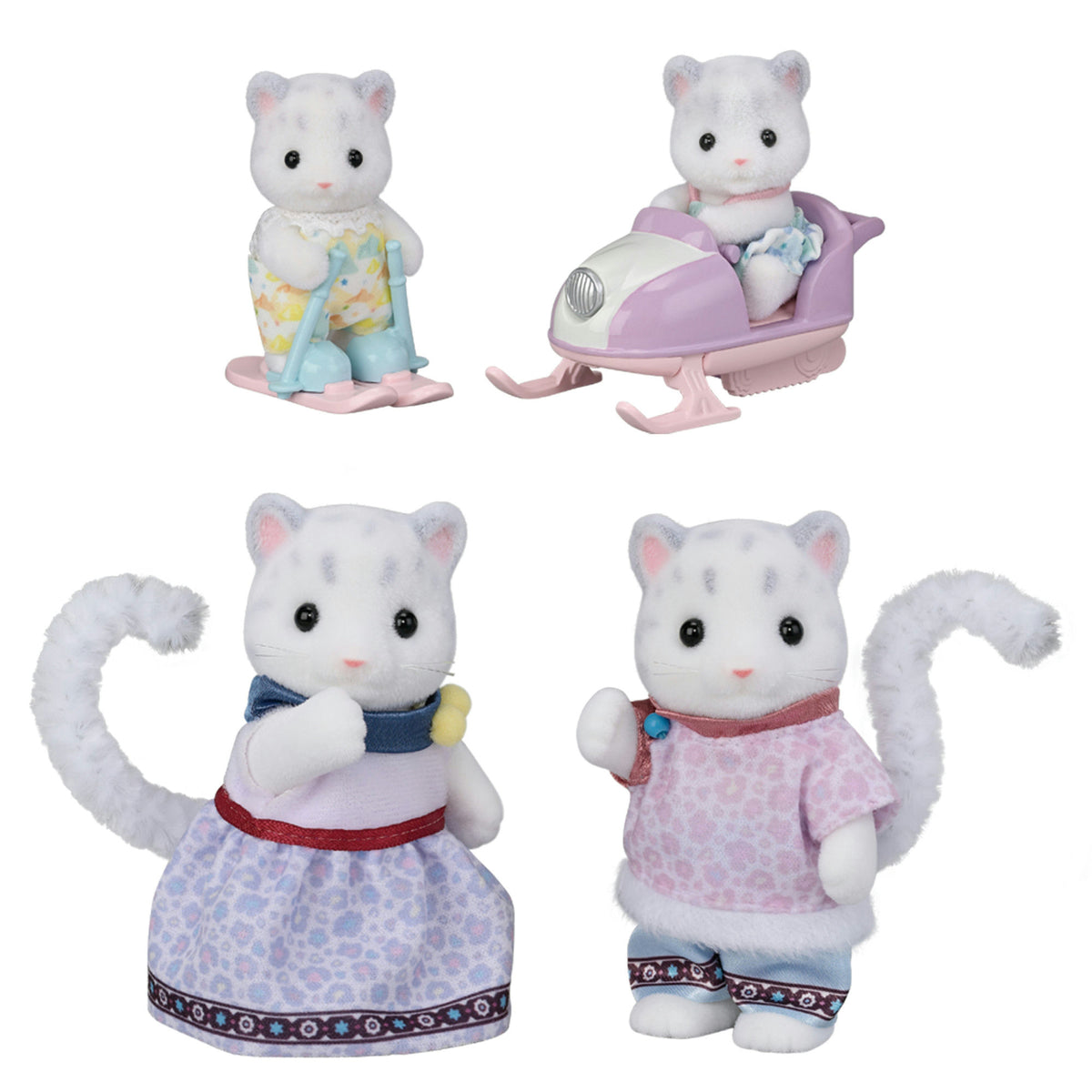 Calico Critters Snow Leopard Family