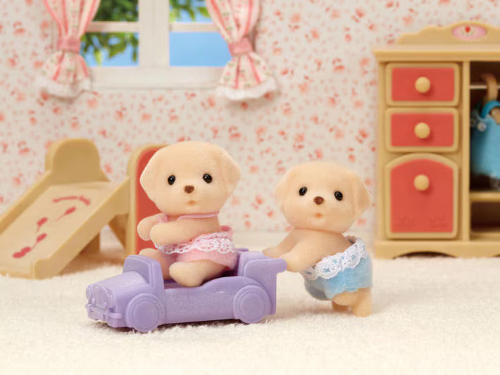 Calico Critters Yellow Labrador Dog Twins