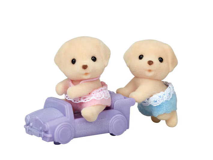 Calico Critters Yellow Labrador Dog Twins