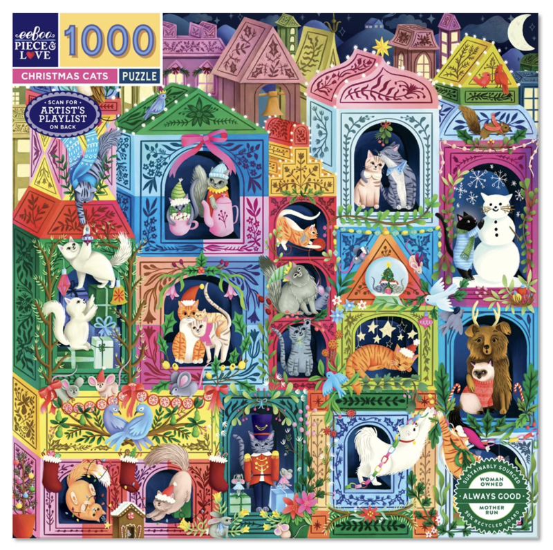 Christmas Cats 1000pc Puzzle