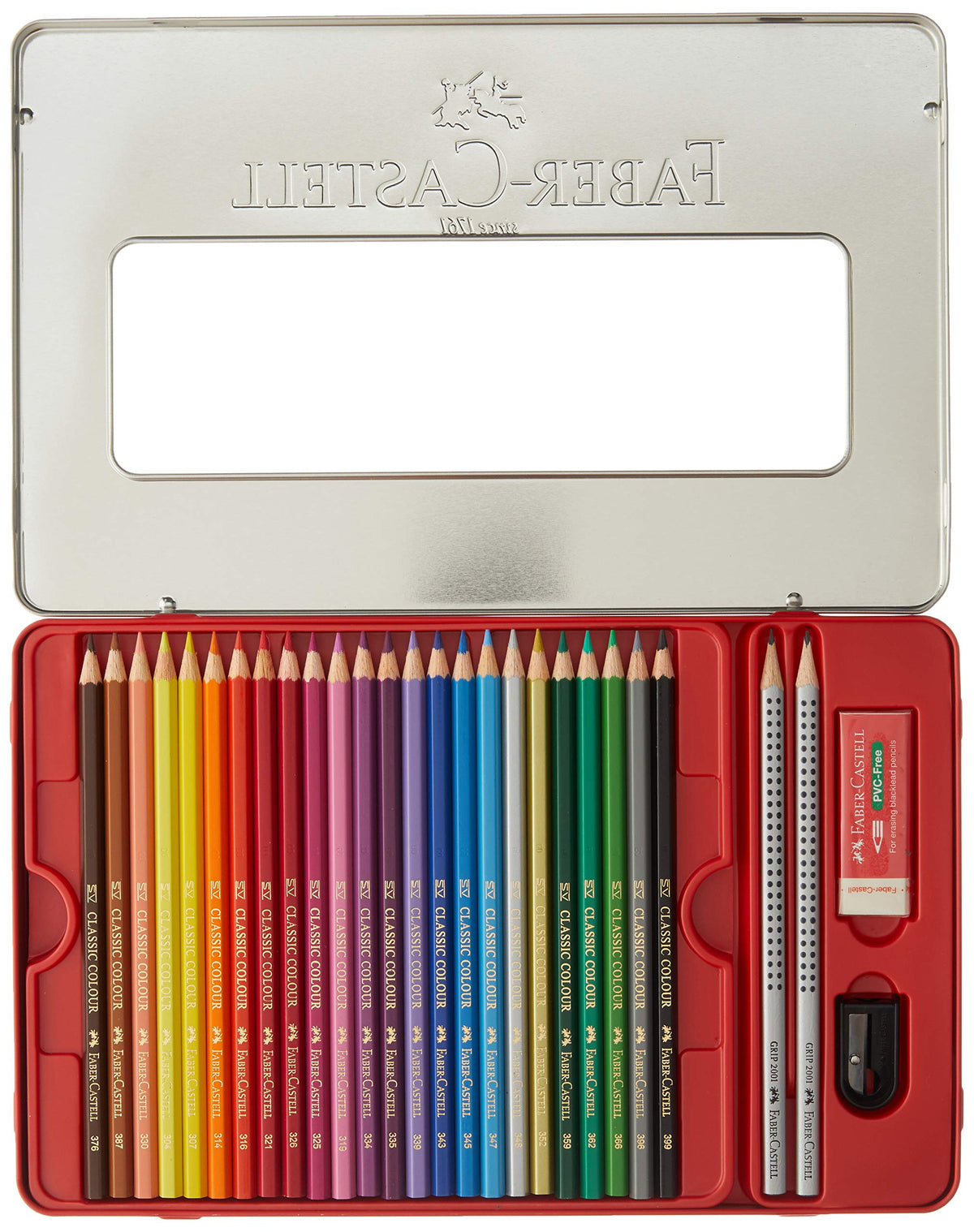 Classic Colored Pencil Tin Set