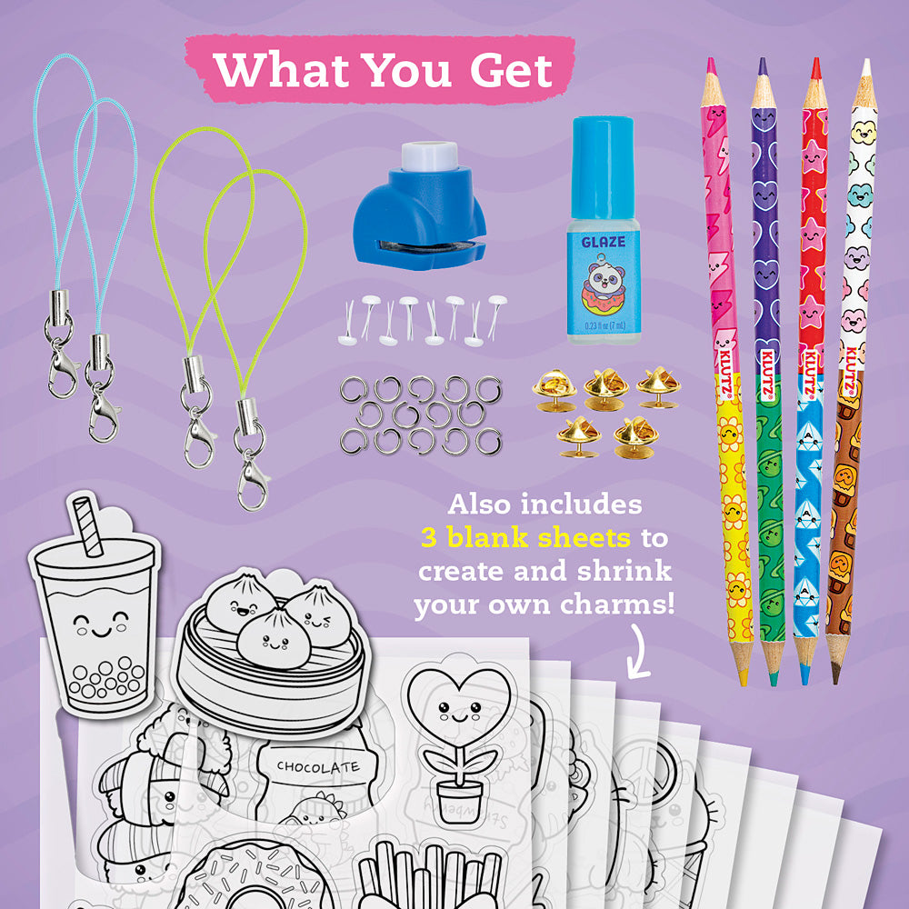 Color & Shrink Charms: Kawaii Style