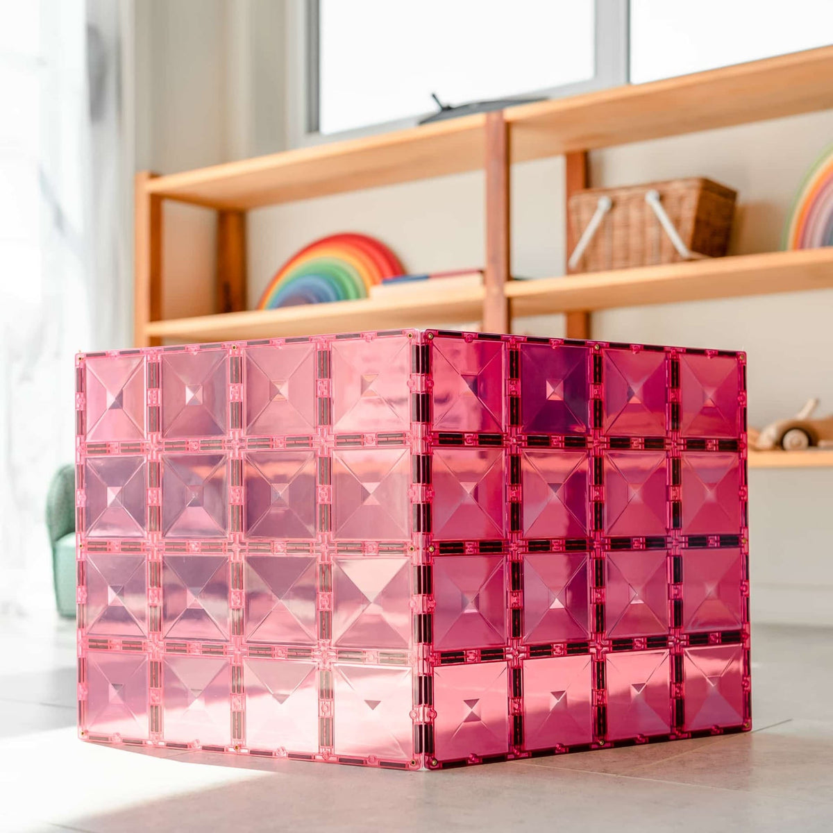 Connetix Pastel Pink & Berry Base Plate 2 pc