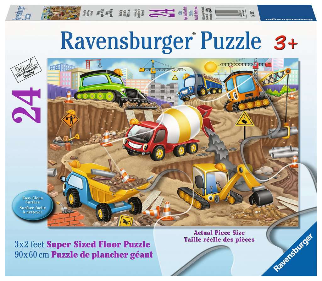 Construction Fun 24pc Floor Puzzle