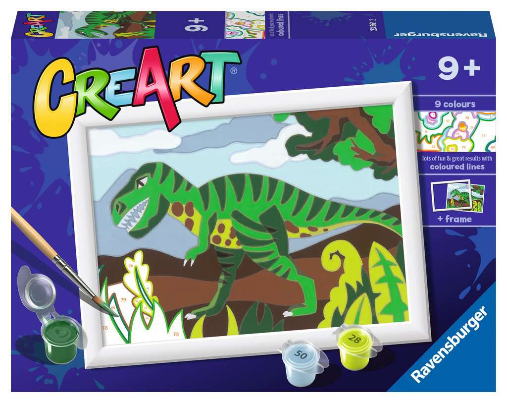 CreArt Roaming Dinosaur Paint By Number