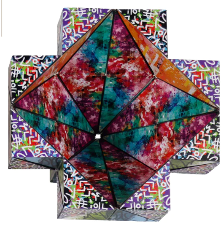 Cubendi Scribble Geometric Origami Puzzle