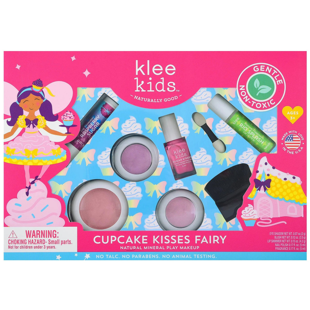 Cupcake Kisses Fairy Natural Mineral Play Makeup Kit