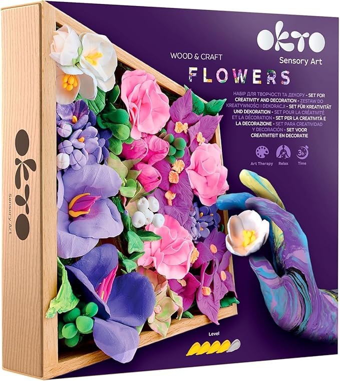 DIY 3D Clay Painting: Flowers