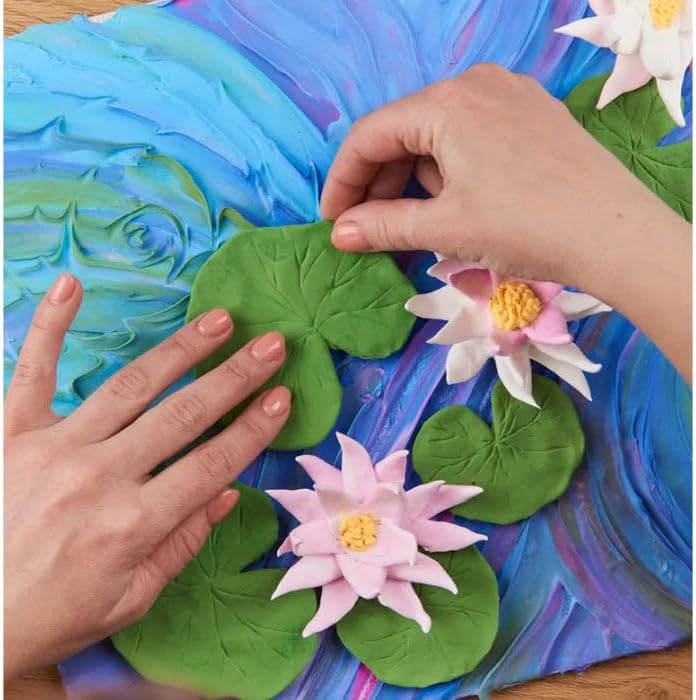 DIY 3D Clay Painting: Monet Water Lilies