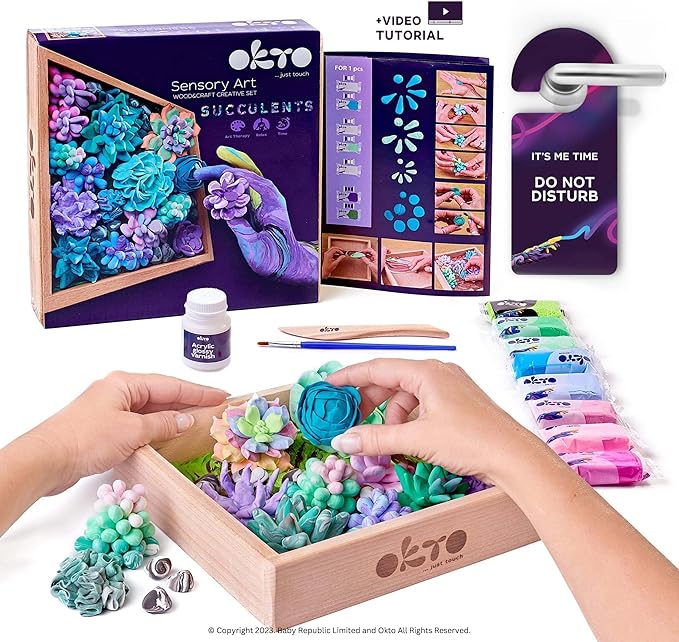 DIY 3D Clay Painting: Succulents