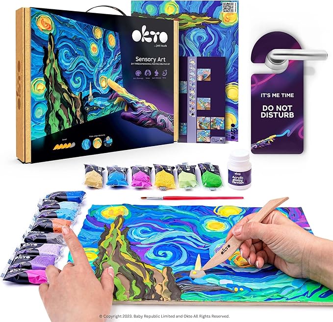 DIY 3D Clay Painting: Van Gogh Starry Night