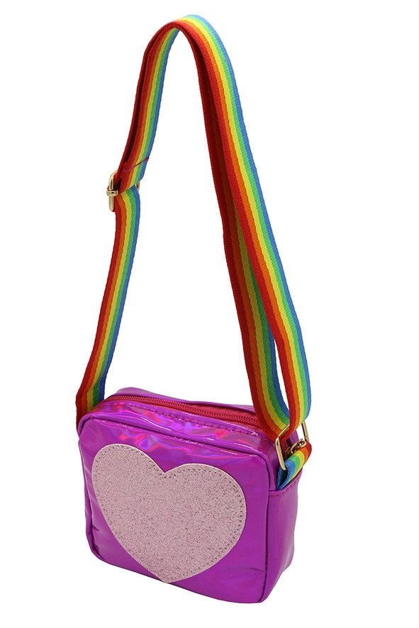 Dark Pink Heart Purse