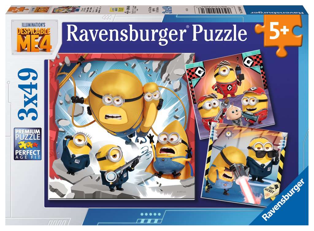 Despicable Me 4 3x49 Puzzle Pack