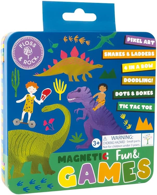Dino Magnetic Games Tin
