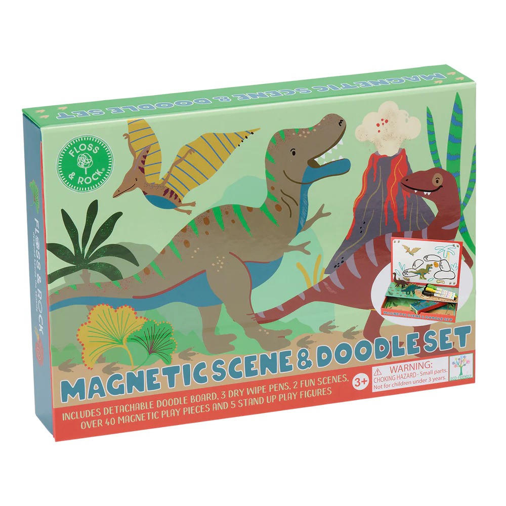 Dino Magnetic Scene & Doodle Set